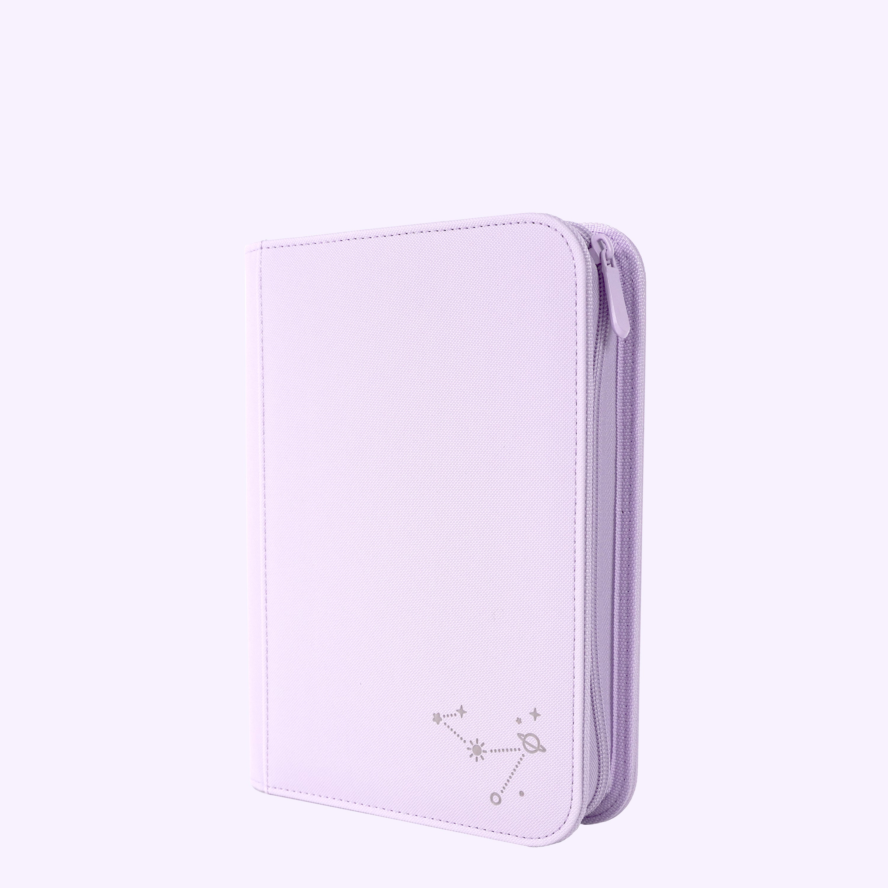 4-Pocket Zip Binder - Lilac Bloom - Purple