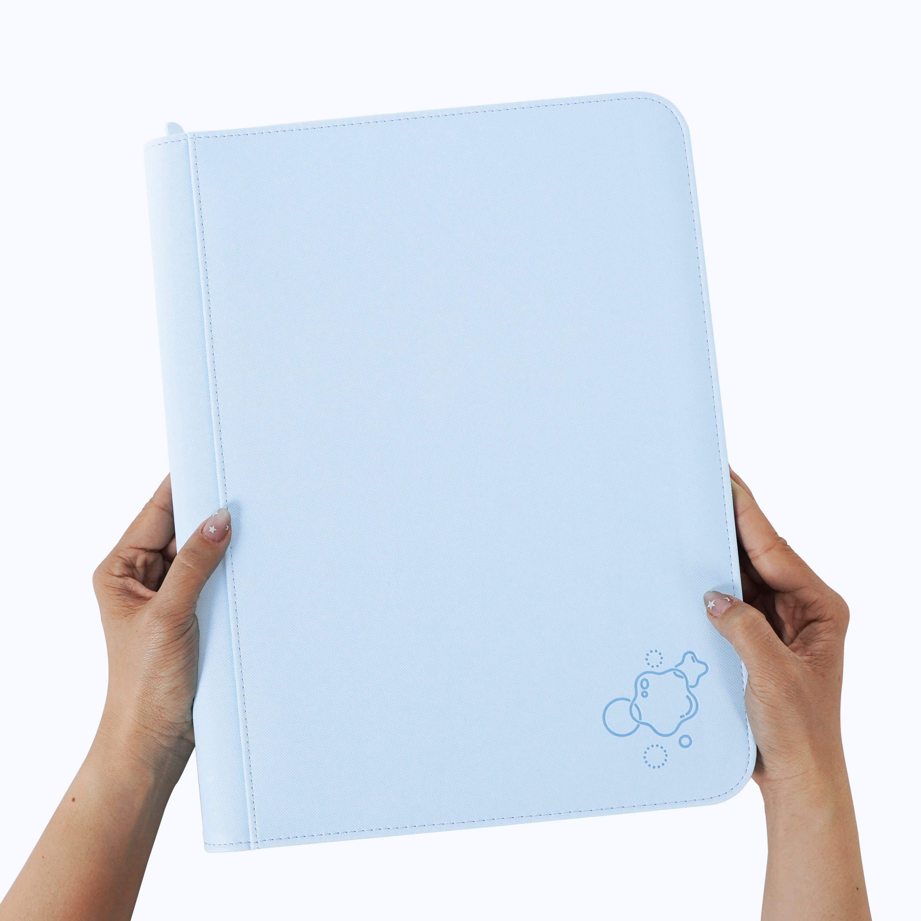 9-Pocket Zip Binder - Bright Sky - Blue