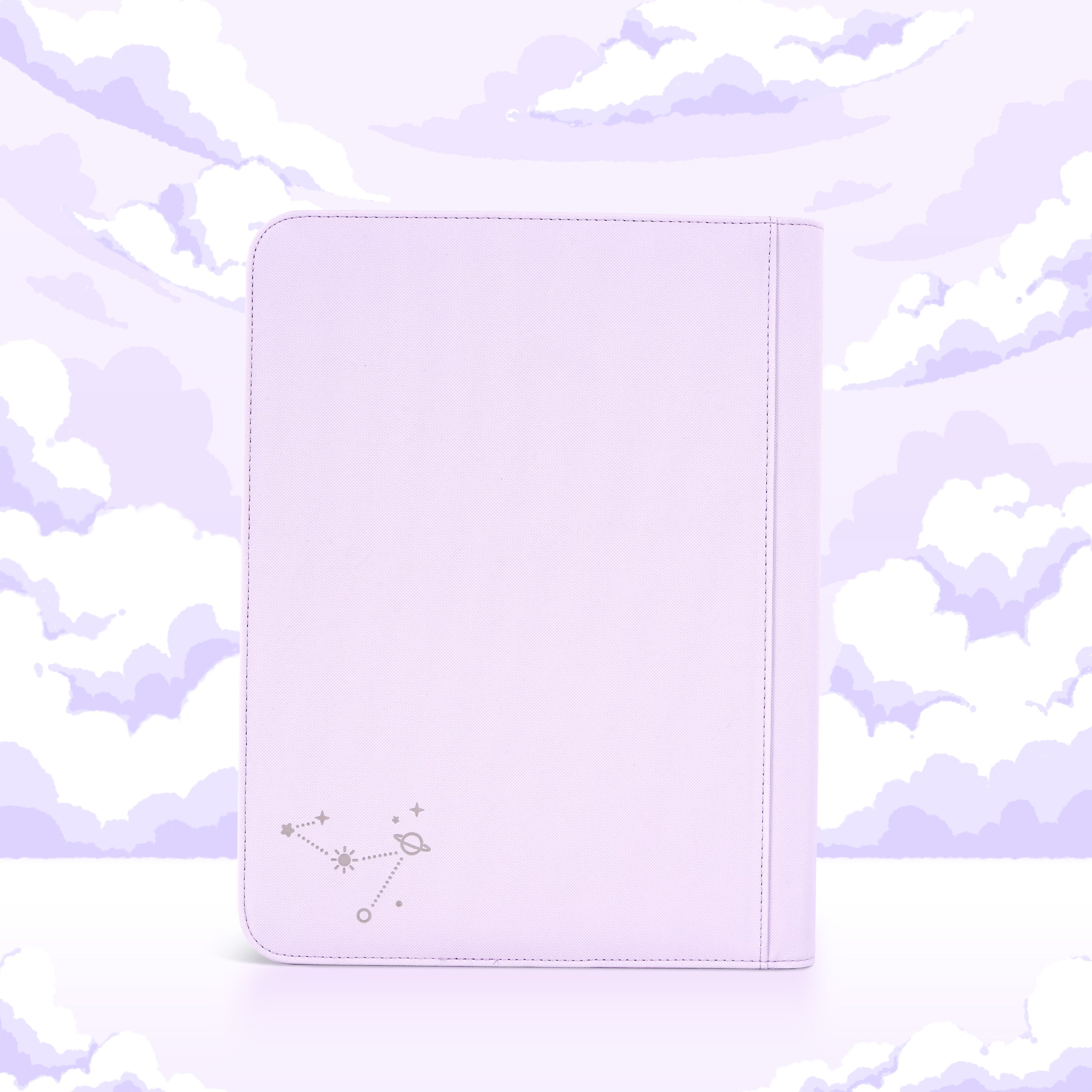 9-Pocket Zip Binder - Lilac Bloom - Purple